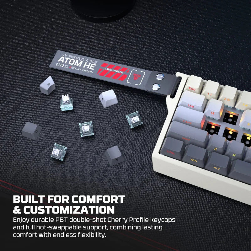 FANTECH ATOM Pro HE68 MK922, High Precision Magnetic Switch Keyboard