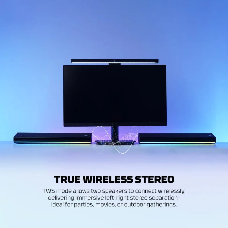 FANTECH BS162 GROOVE BAR PRO , 4-Mode Connectivity Speaker with Powerful Sound, and RGB Lights