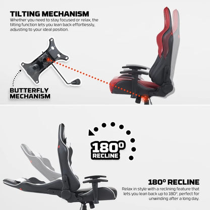 FANTECH GC194 Ergonomic Gaming Chair - RED