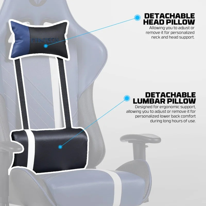 FANTECH GC194 Ergonomic Gaming Chair -  BLUE