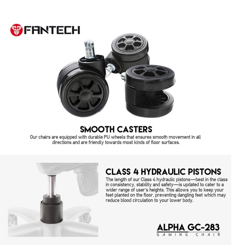 FANTECH GC283 ALPHA Gaming Chair - Sakura Pink