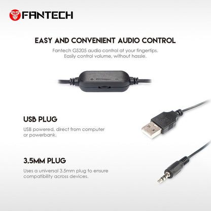 Fantech GS205 HELLSCREAM: USB Powered Gaming & Music Speaker with RGB Lighting