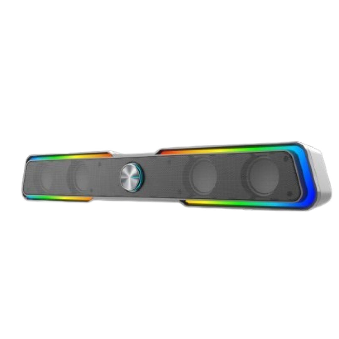 Fantech GS305 BEAT BAR Dual Mode (Wired & Bluetooth) RGB Gaming Speaker, 6W 2" tuned Drive, Deep Bass Boost