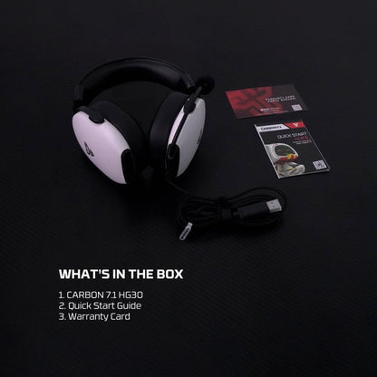 Fantech HG30 CARBON USB 7.1 Virtual surround sound Gaming Headset, Crystal-clear & Powerful Sound