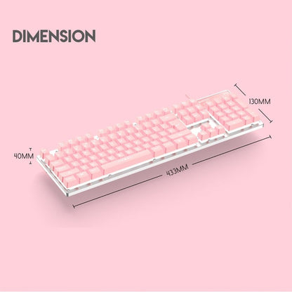 Fantech K613L FIGHTER II, Mechanical  Wired Gaming Keyboard | PINK