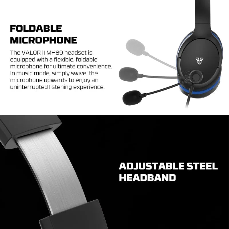 Fantech MH89 VALOR Premium Gaming & Audio Headset | WHITE