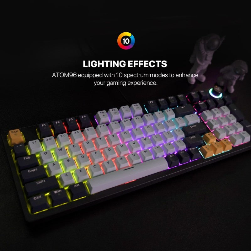 Fantech MIZU Edition MK890V2 - ATOM96, Wired Mechanical Keyboard  Navy Blue