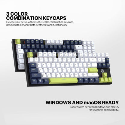 Fantech MORI Edition MK877S - ATOM87S, Wired Mechanical Keyboard Blue