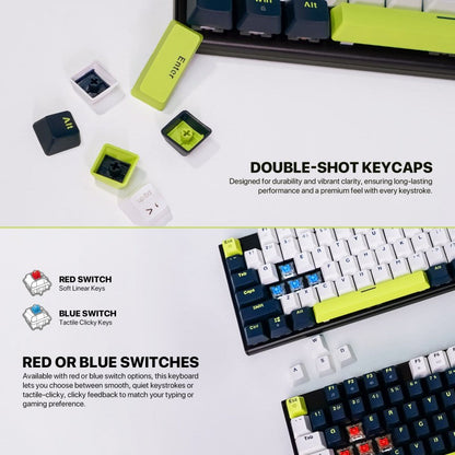 Fantech MORI Edition MK878S - ATOM104S, Wired Mechanical Keyboard BLUE