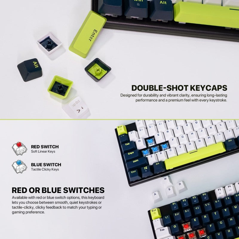 Fantech MORI Edition MK878S - ATOM104S, Wired Mechanical Keyboard BLUE