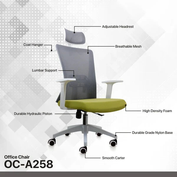 FANTECH OC-A258 Office Chair -MINT