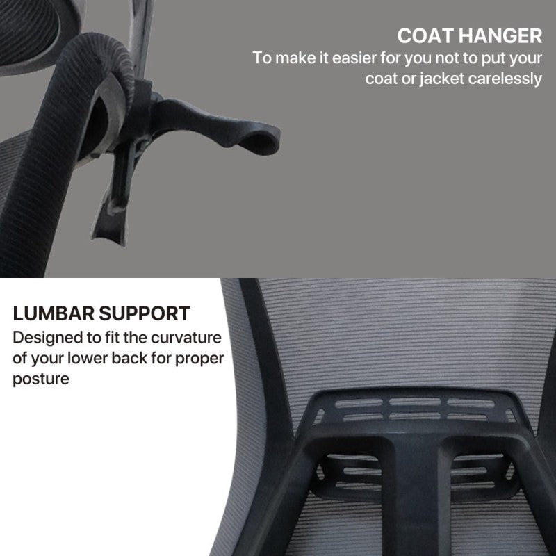 FANTECH OC-A258 Office Chair -BLACK