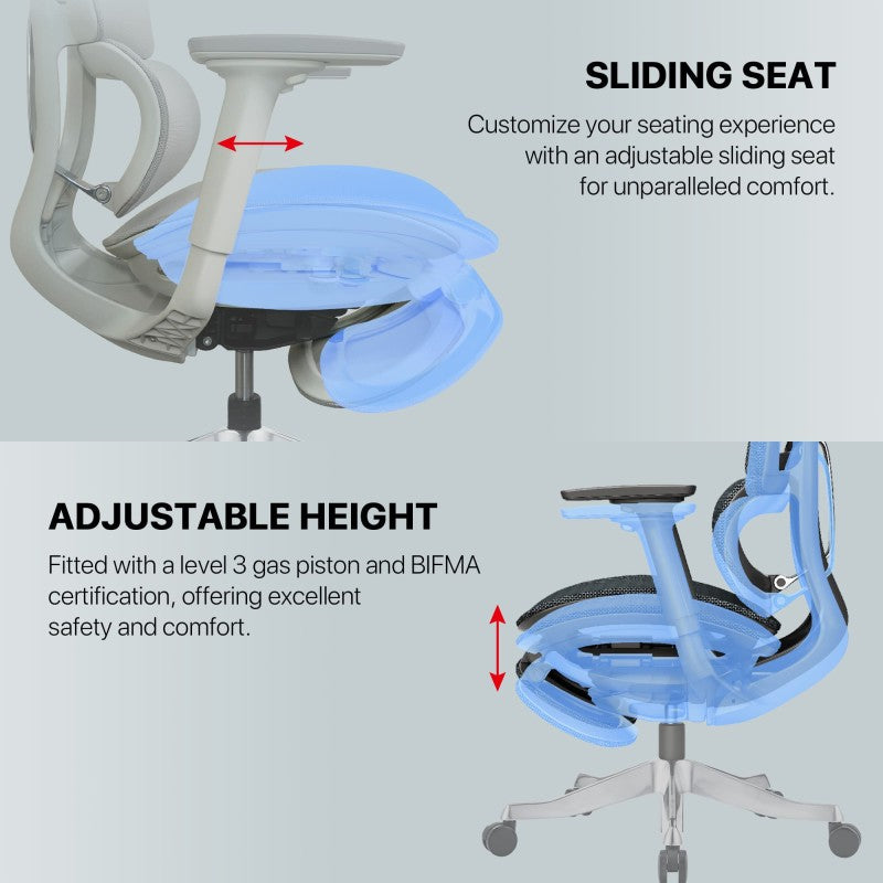 FANTECH OC3 Ergonomic Office Chair -BLACK