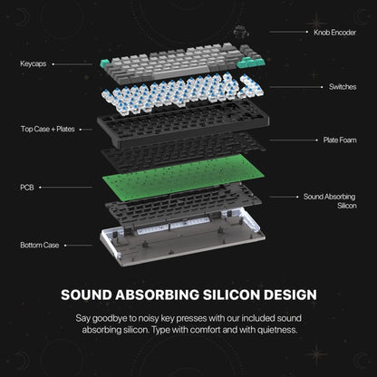 Fantech STELLAR Edition MK913 - ATOM PRO83,3 Modes:
Bluetooth, Wireless & Wired, Built-in Battery, Mechanical Gaming Keyboard