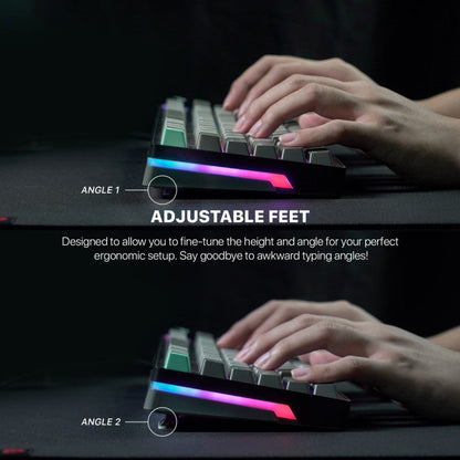 Fantech STELLAR Edition MK913 - ATOM PRO83,3 Modes:
Bluetooth, Wireless & Wired, Built-in Battery, Mechanical Gaming Keyboard