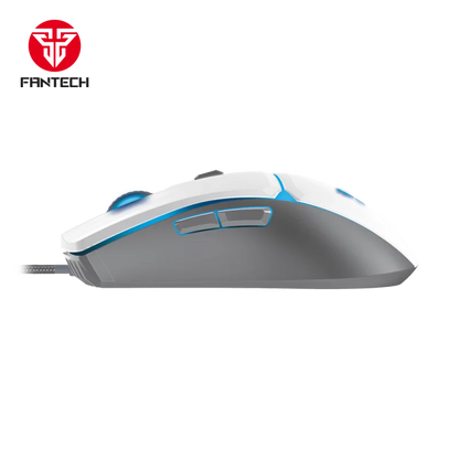Fantech VX7 CRYPTO, Advanced Sensor 8000DPI, RGB Lighting, Wired Gaming Mouse (White)