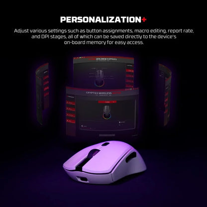 FANTECH WG7V2 CRYPTO II, 12000DPI Dual Mode Wired & Wireless Gaming Mouse with Built-in Battery