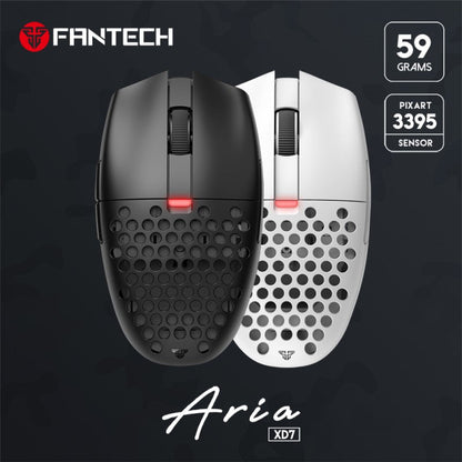 Fantech XD7 Aria GO Mouse, 3 Mode Connection Wired, Bluetooth & Wireless, 26000DPI, Ultra light weight, Built-in Battery