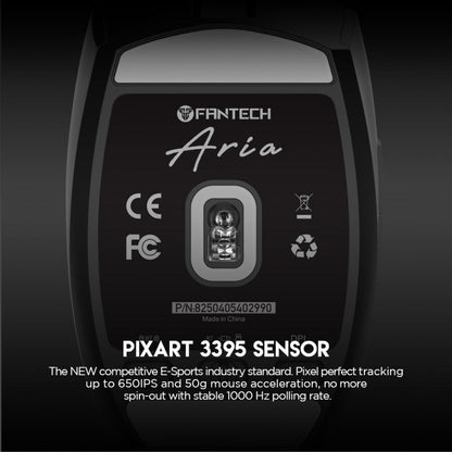 Fantech XD7 Aria GO Mouse, 3 Mode Connection Wired, Bluetooth & Wireless, 26000DPI, Ultra light weight, Built-in Battery