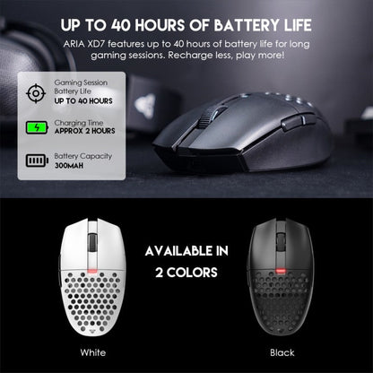 Fantech XD7 Aria GO Mouse, 3 Mode Connection Wired, Bluetooth & Wireless, 26000DPI, Ultra light weight, Built-in Battery