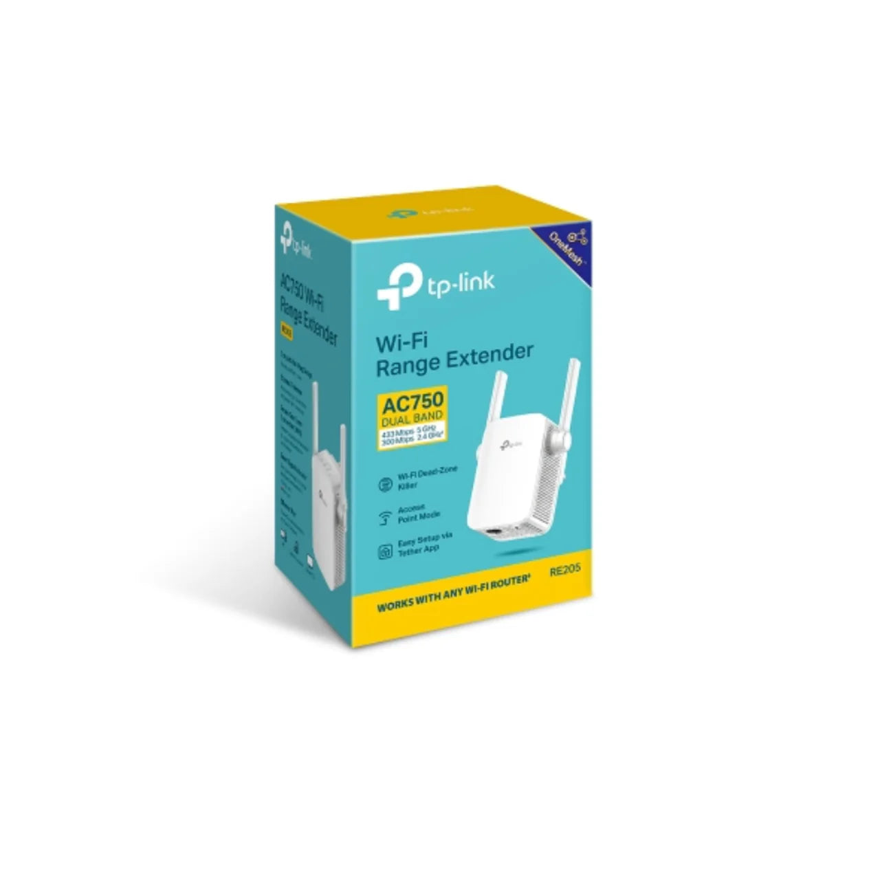 TP-Link AC750 Wi-Fi Range Extender | RE205 – Mtech
