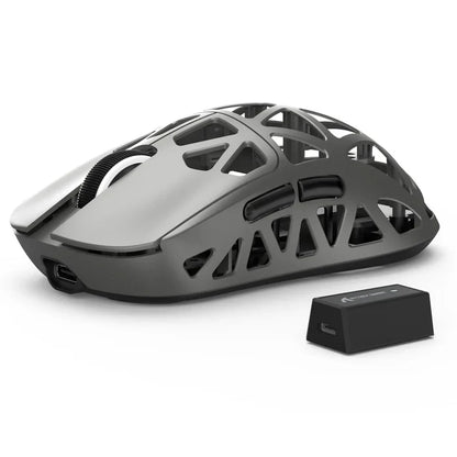 ATTACK SHARK R2 Magnesium Alloy PAW3950 Gaming Mouse 8K (Not Include the Charging Dock) - Silver Grey
