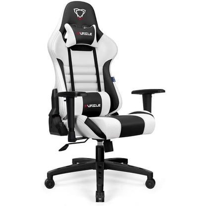 Furgle Gaming Chair | Racing Style High-Back - White