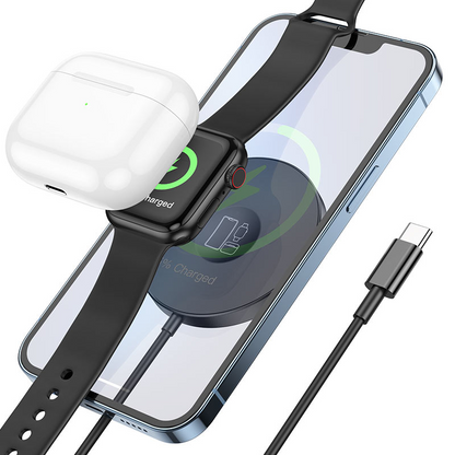 Hoco 3in1 Magnetic Wireless Fast Charger - CW41
