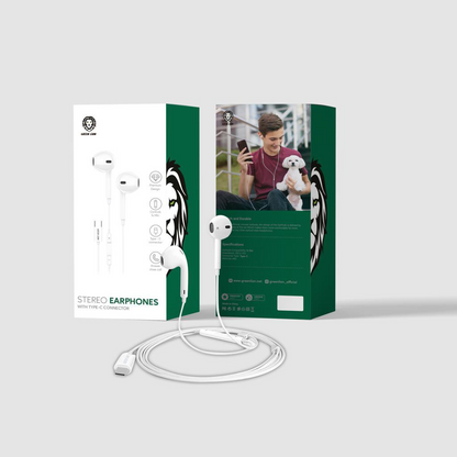 Stereo Earphones with Type-C Connector