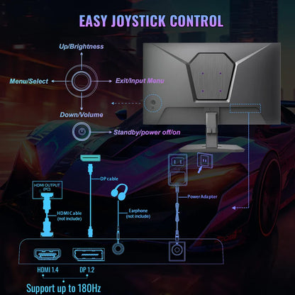 MINIFIRE Gaming Monitor MFG24F4  24 inch 180HZ FHD IPS