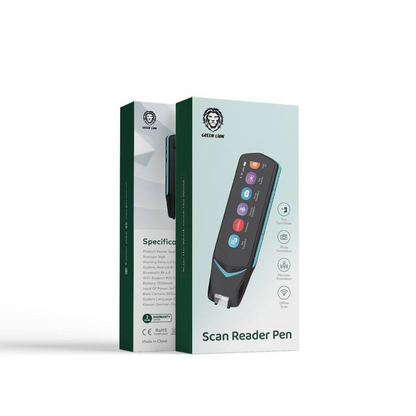 Green Lion Scan Reader Pen - Black