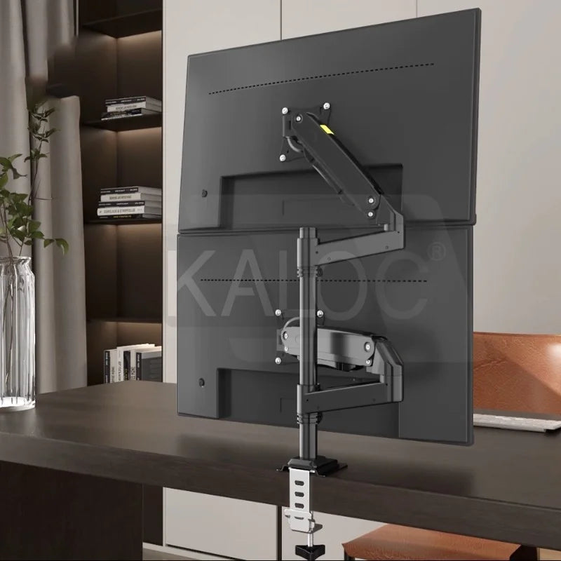 Kaloc DH200 Adjustable Dual Monitor Arm, Fits Screens 17 to 35 Inches