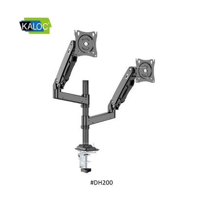 Kaloc DH200 Adjustable Dual Monitor Arm, Fits Screens 17 to 35 Inches