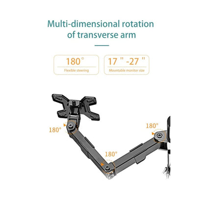 Kaloc KLC-DW240/J Adjustable 4 Monitor Arm, for Screens 17 to 27 Inches | DS100