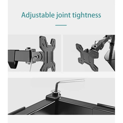 Kaloc KLC-DW240/J Adjustable 4 Monitor Arm, for Screens 17 to 27 Inches | DS100