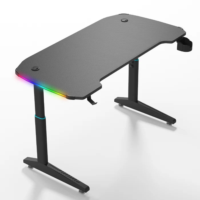 YY Manual Height Adjustable RGB Sit-Stand Gaming Desk 140cm