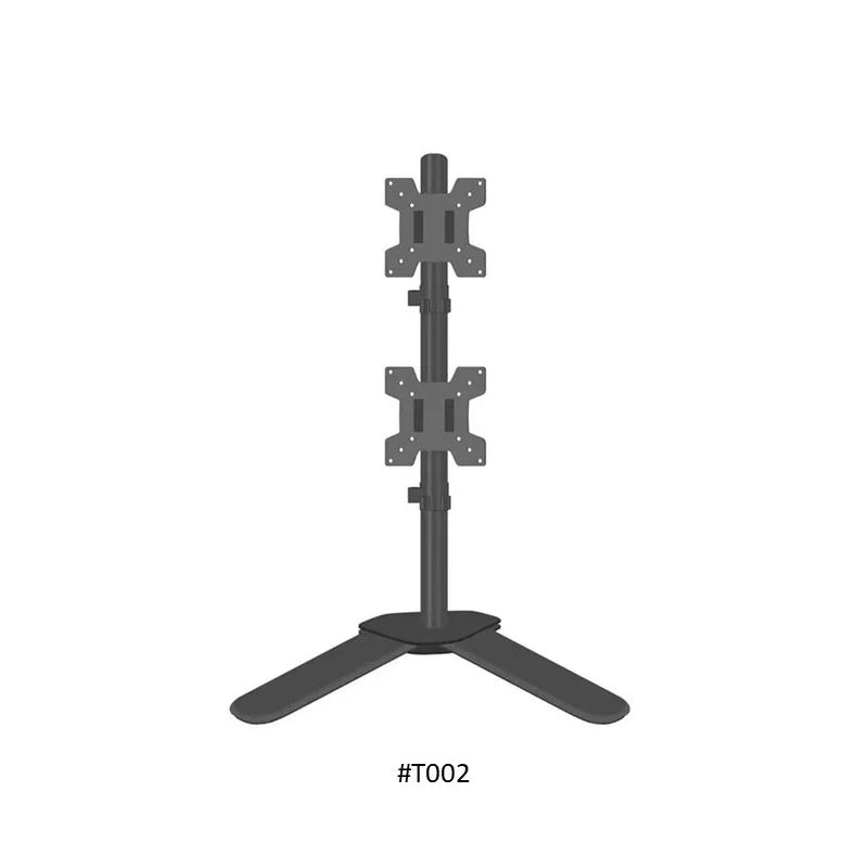 T002 Adjustable Vertical Dual Monitor Arm, for Screens 15 to 30 Inches