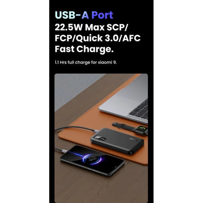 UGREEN Power Bank 20W PD, 3 Ports 10000 mAh, Smart & Fast Charging for Phones, Tablets- PB311 25742