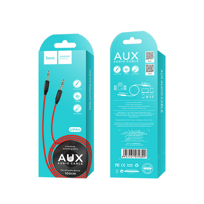 HOCO Cable 3.5mm to 3.5mm “UPA11” audio AUX TPE braid